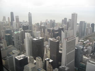 写真2：シカゴの高層ビル群