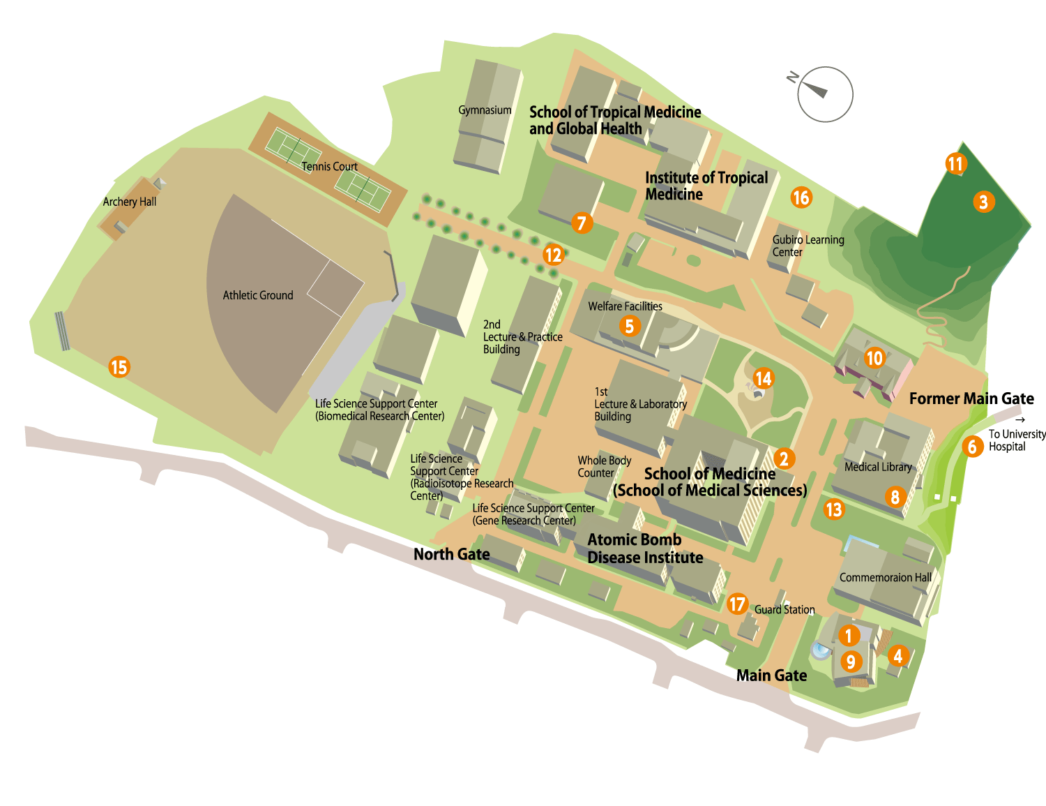 Sakamoto Campus Map