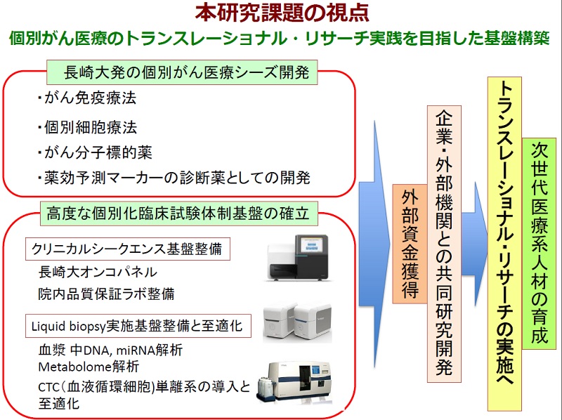 個別がん医療のトランスレーショナル・リサーチ実践を目指した基盤構築の視点